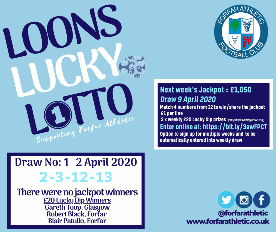 Loons Lucky Lotto Week 1 graphic