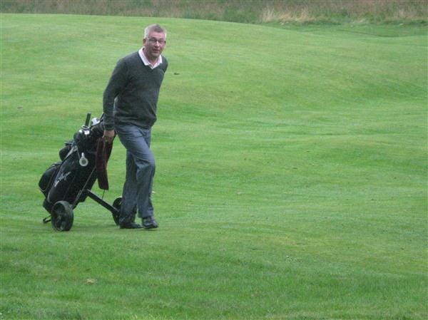 Forfar Athletic chairman Alastair Donald. 2012 Golf Day Mr Chairman