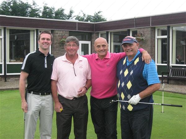 2012 winning team - Avenue Scotland Recruitment. Chris Campbell, John Young, Ian Campbell and Dick Campbell. 2012 Golf Day Winners