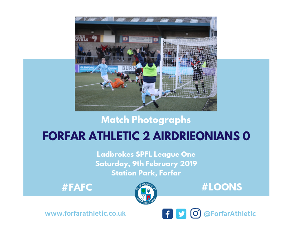 2019 02 09 Forfar Athletic 2 Airdrieonians 0
